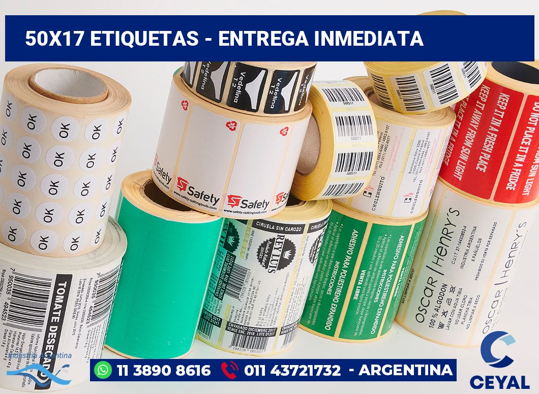 50×17 Etiquetas