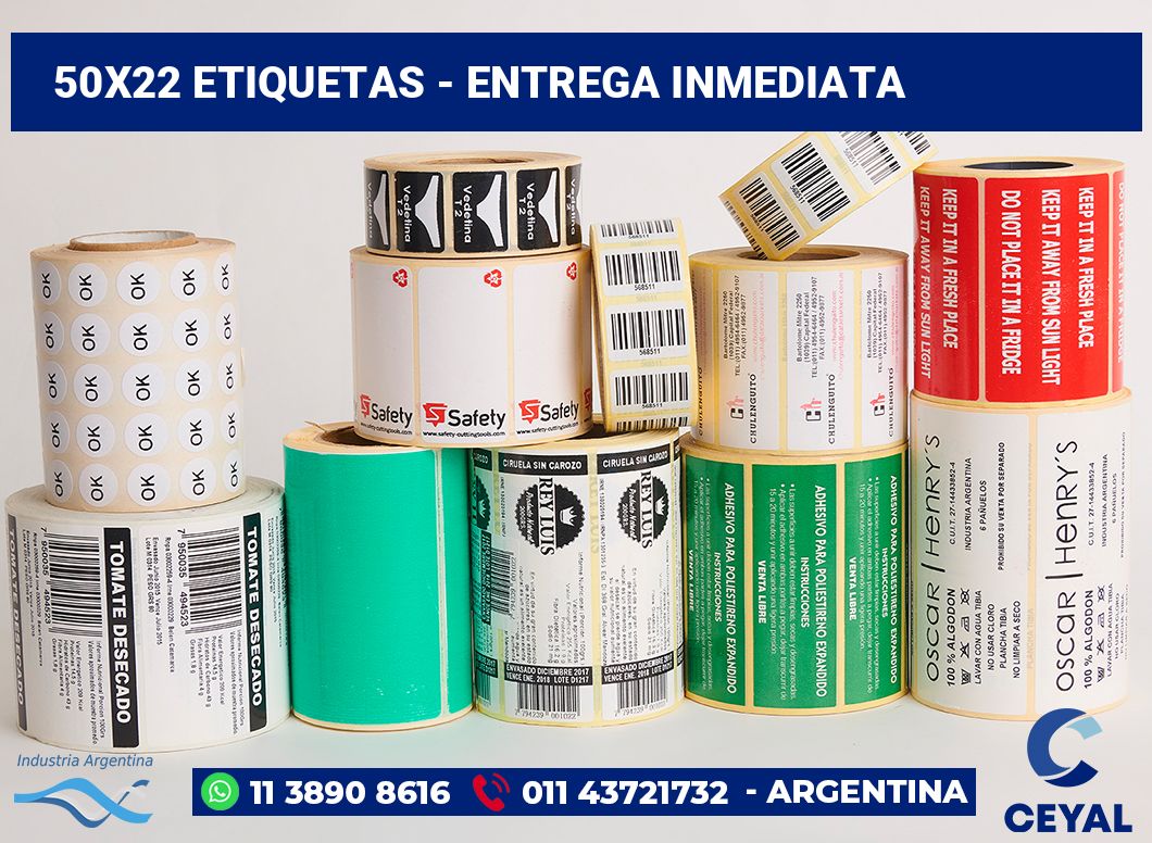 50x22 Etiquetas