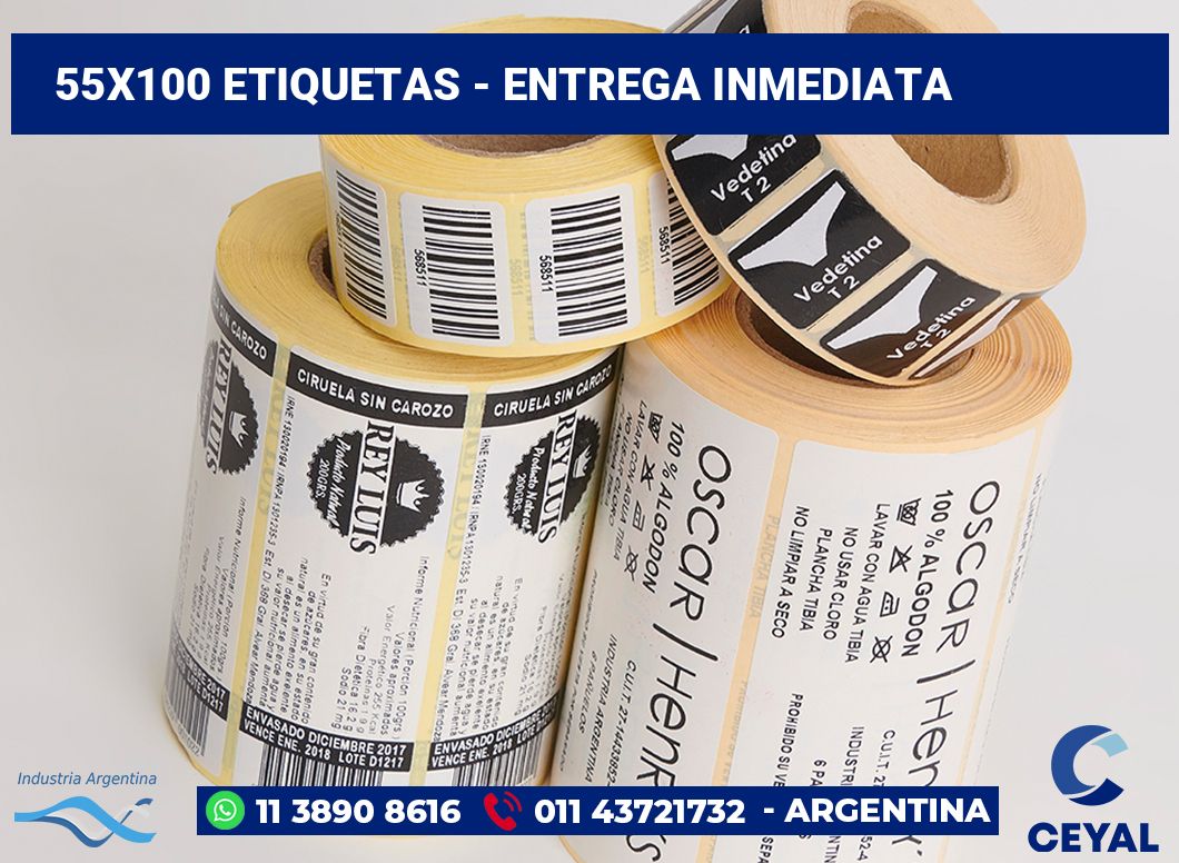 55x100 Etiquetas