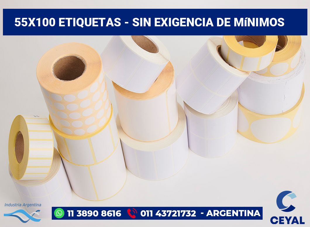 55×100 Etiquetas