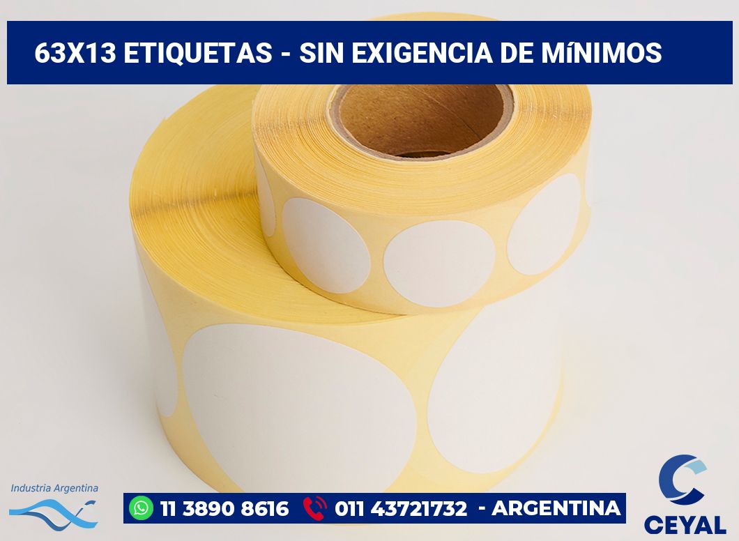 63x13 Etiquetas
