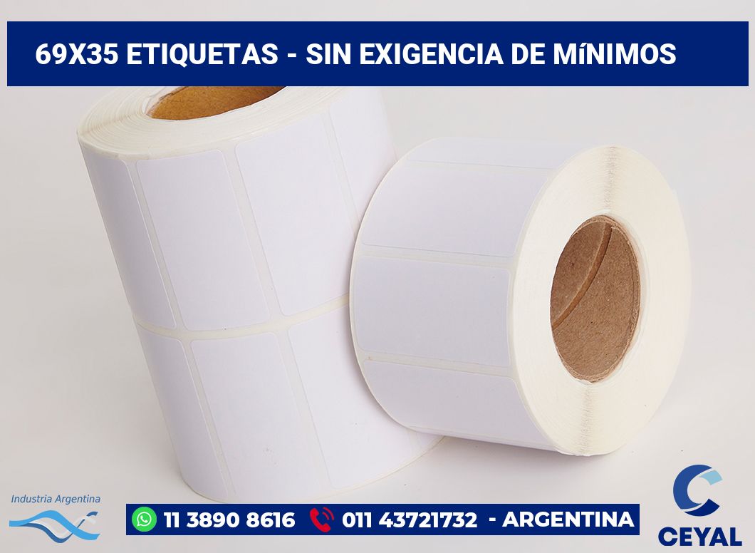 69x35 Etiquetas