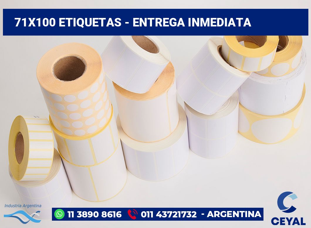 71×100 Etiquetas