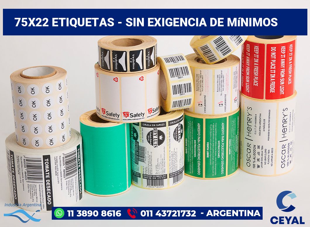 75x22 Etiquetas