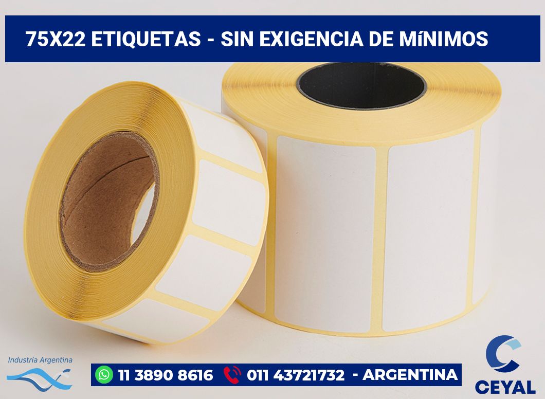 75×22 Etiquetas