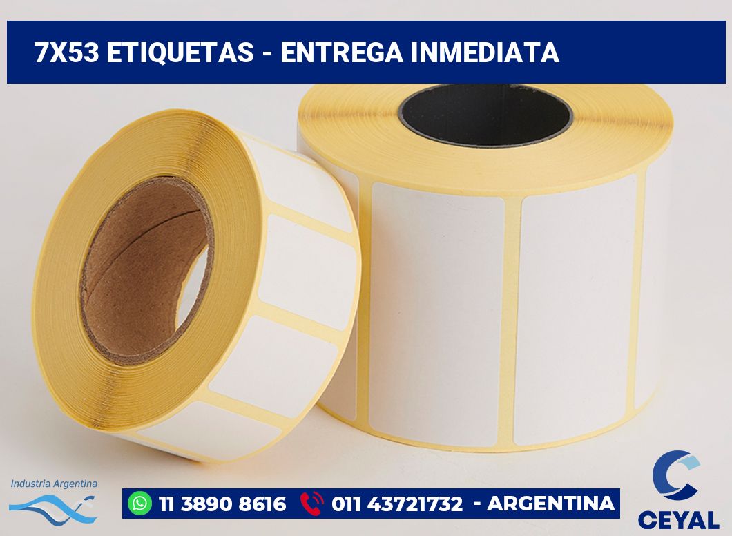 7x53 Etiquetas