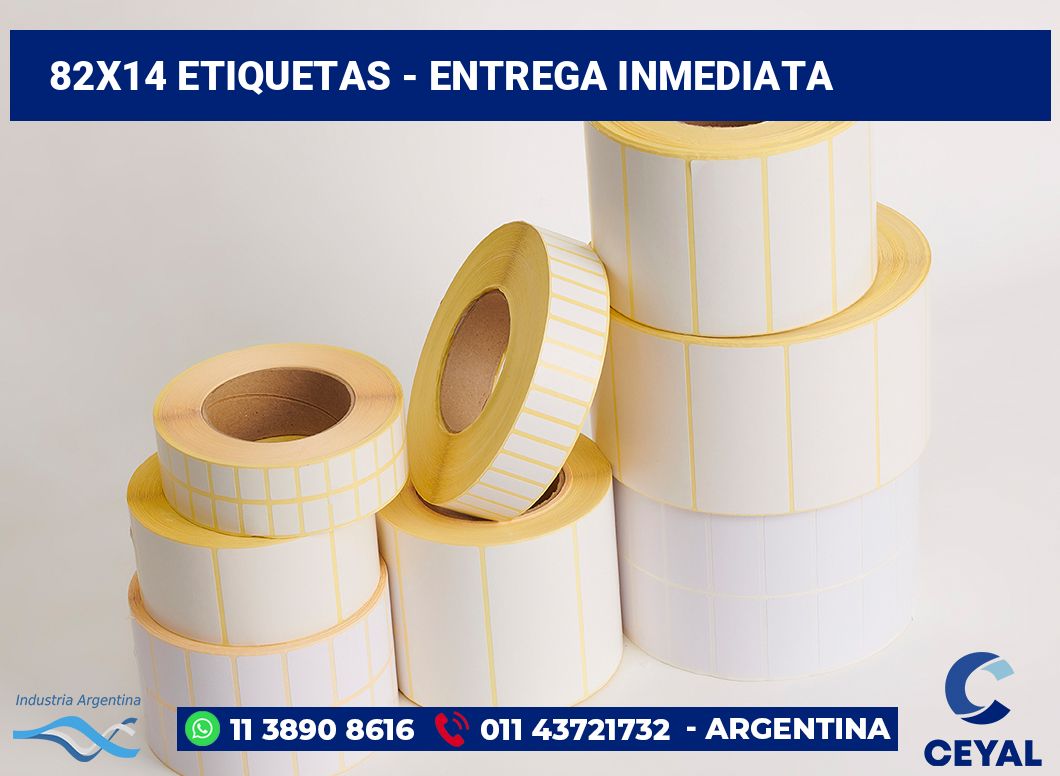 82x14 Etiquetas