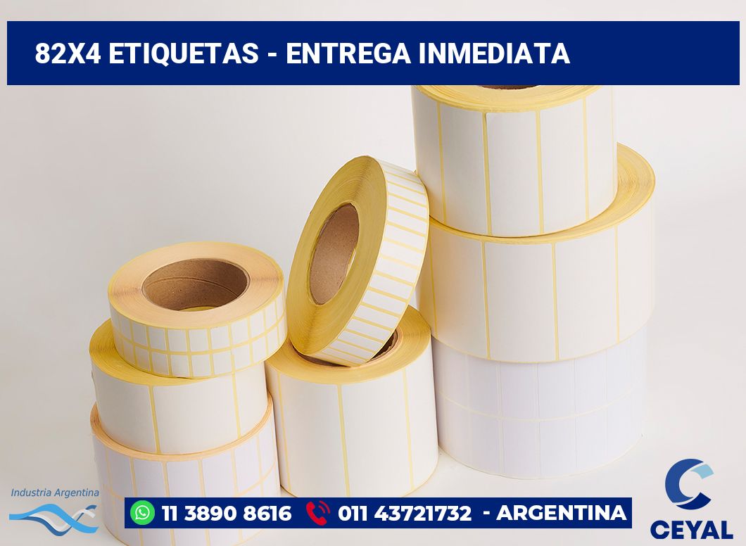 82×4 Etiquetas