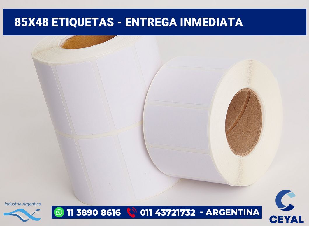 85x48 Etiquetas