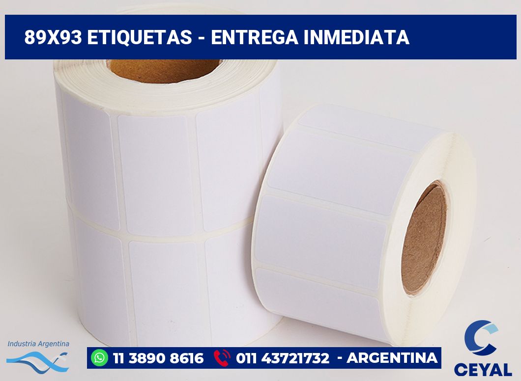89x93 Etiquetas