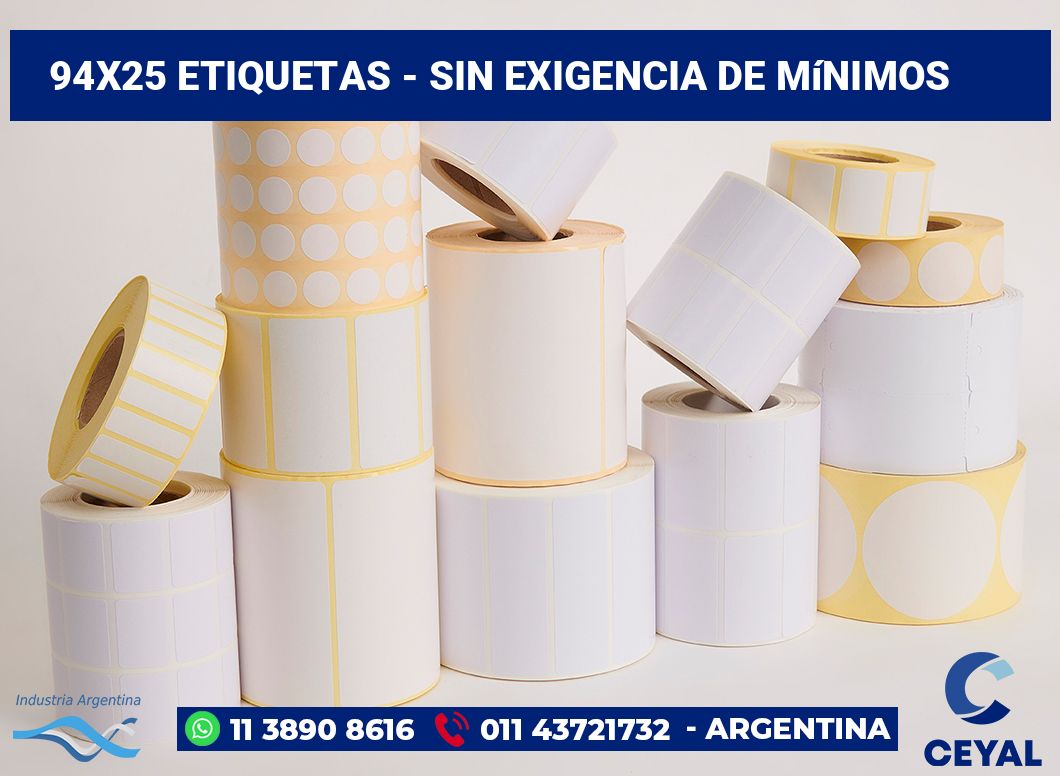 94x25 Etiquetas