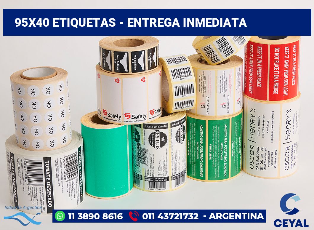95x40 Etiquetas