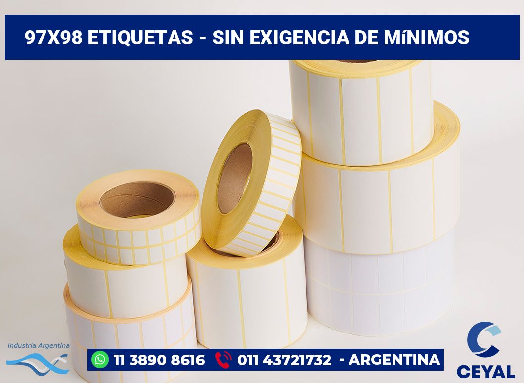 97×98 Etiquetas