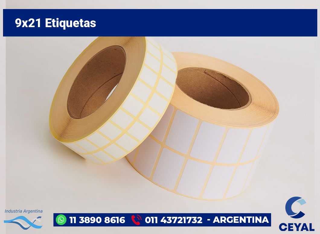 9x21 Etiquetas