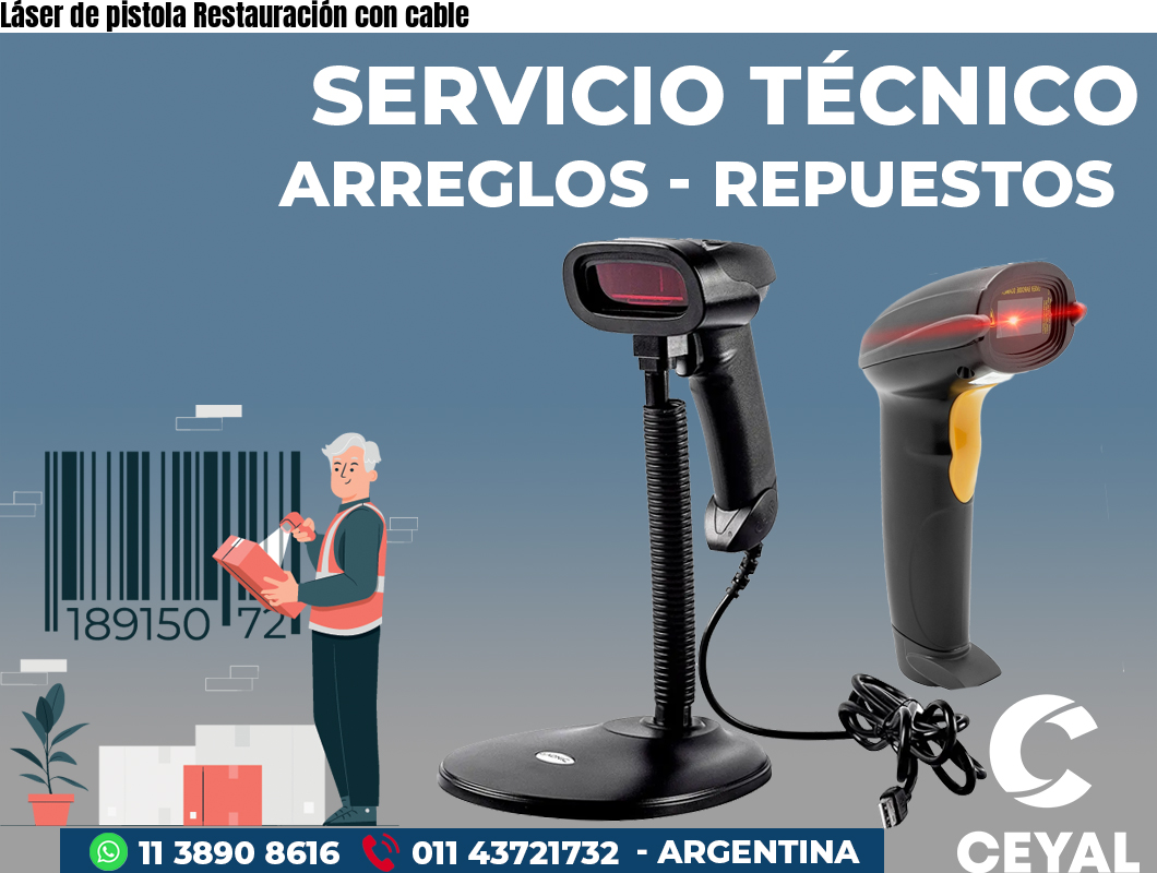 Láser de pistola Restauración con cable