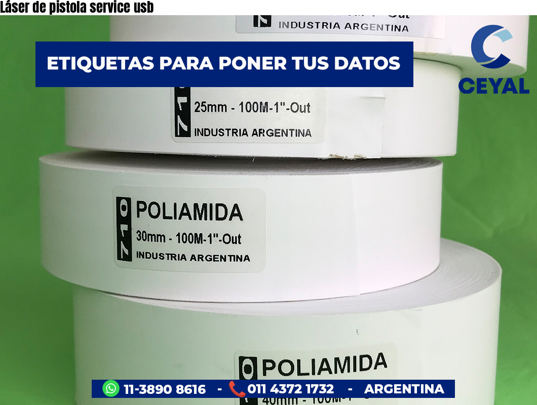 Láser de pistola service usb