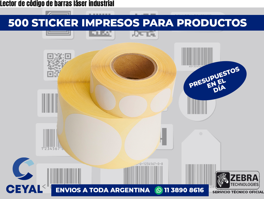 Lector de código de barras láser industrial