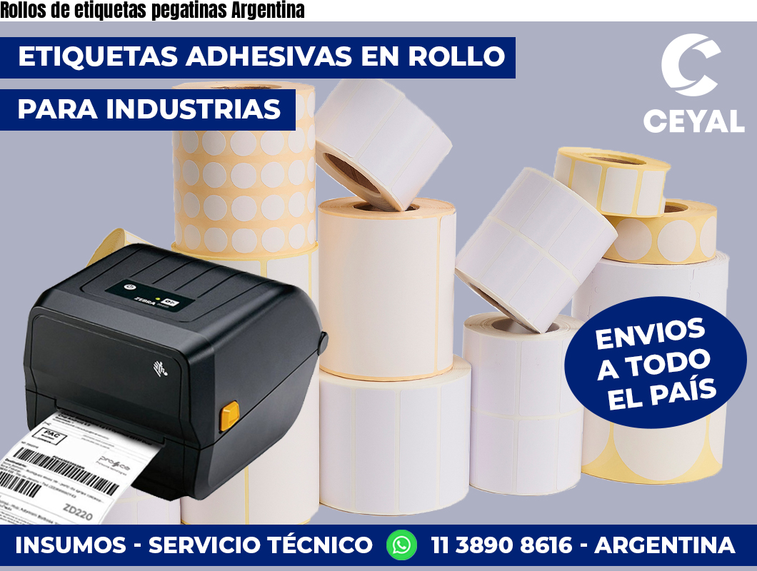 Rollos de etiquetas pegatinas Argentina