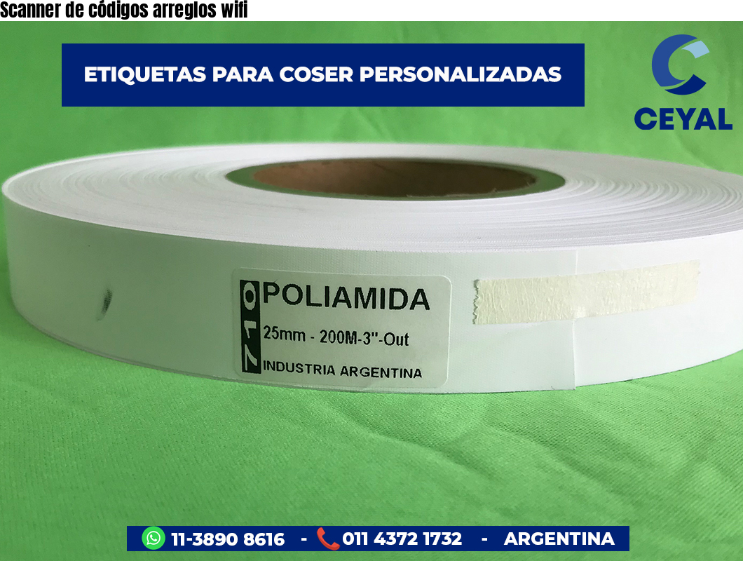 Scanner de códigos arreglos wifi