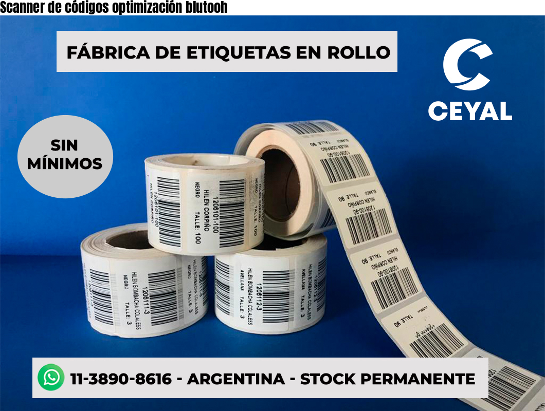 Scanner de códigos optimización blutooh