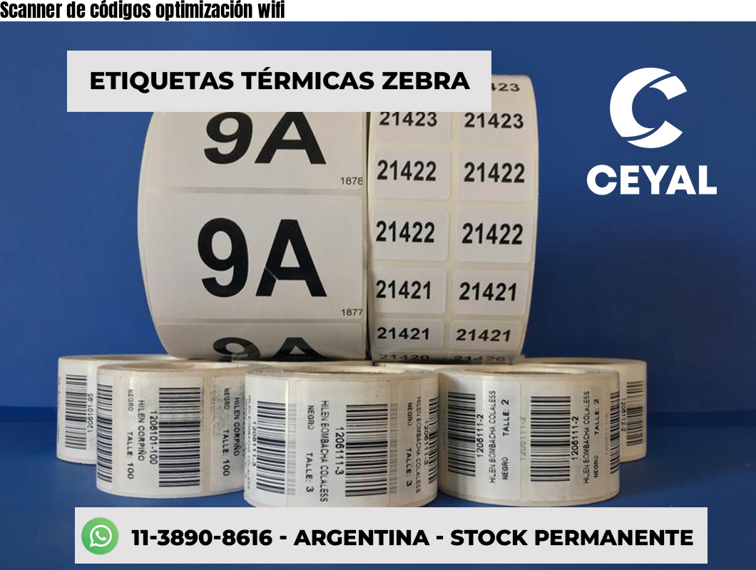 Scanner de códigos optimización wifi