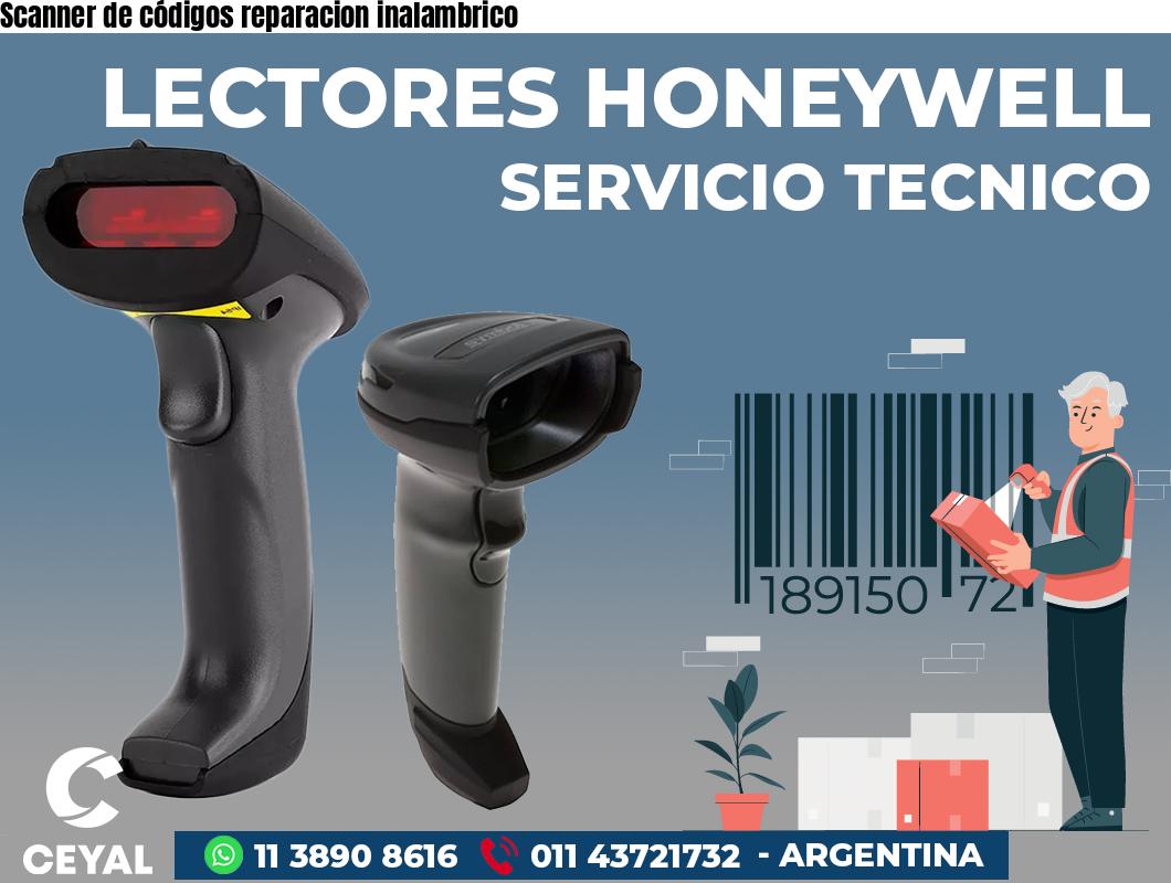 Scanner de códigos reparacion inalambrico