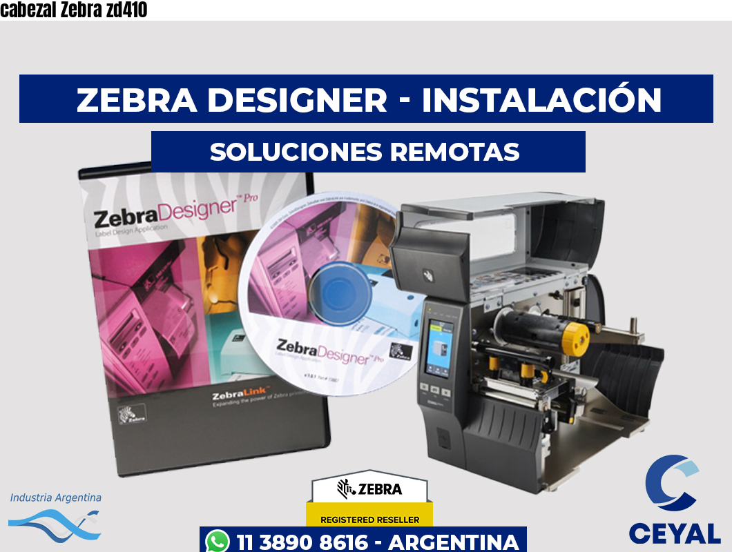 cabezal Zebra zd410