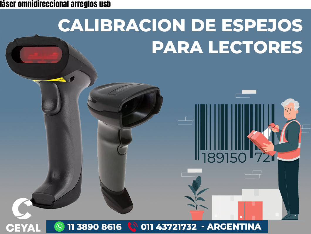 láser omnidireccional arreglos usb