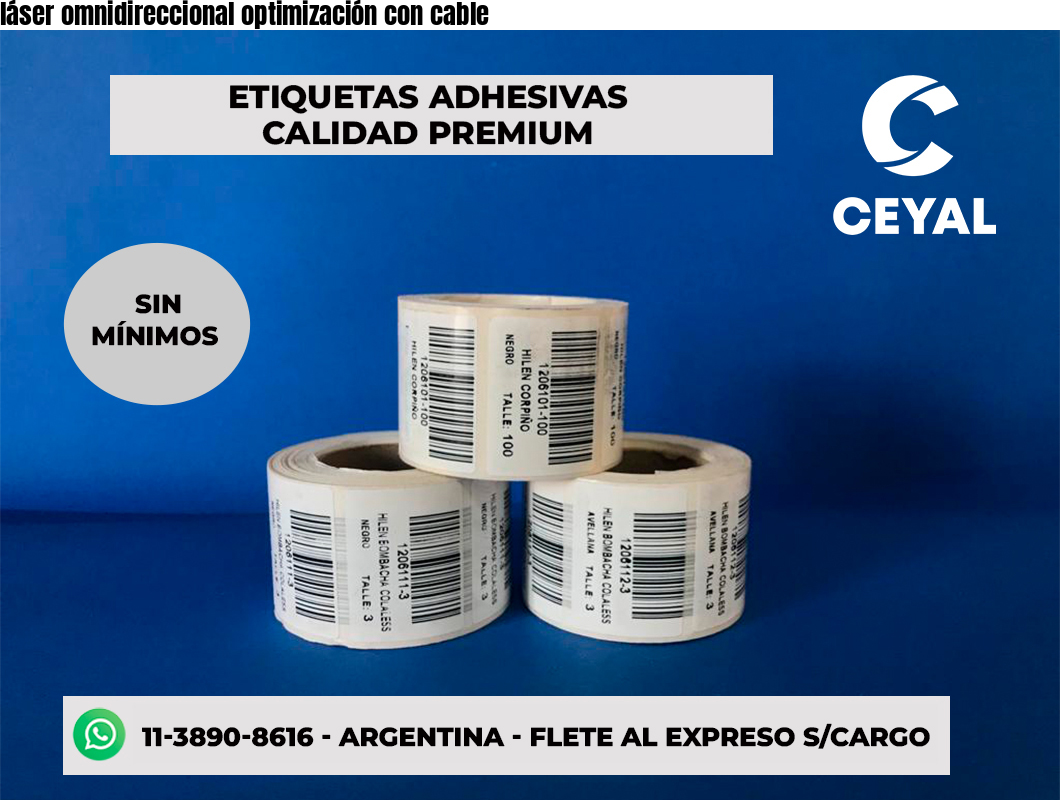 láser omnidireccional optimización con cable