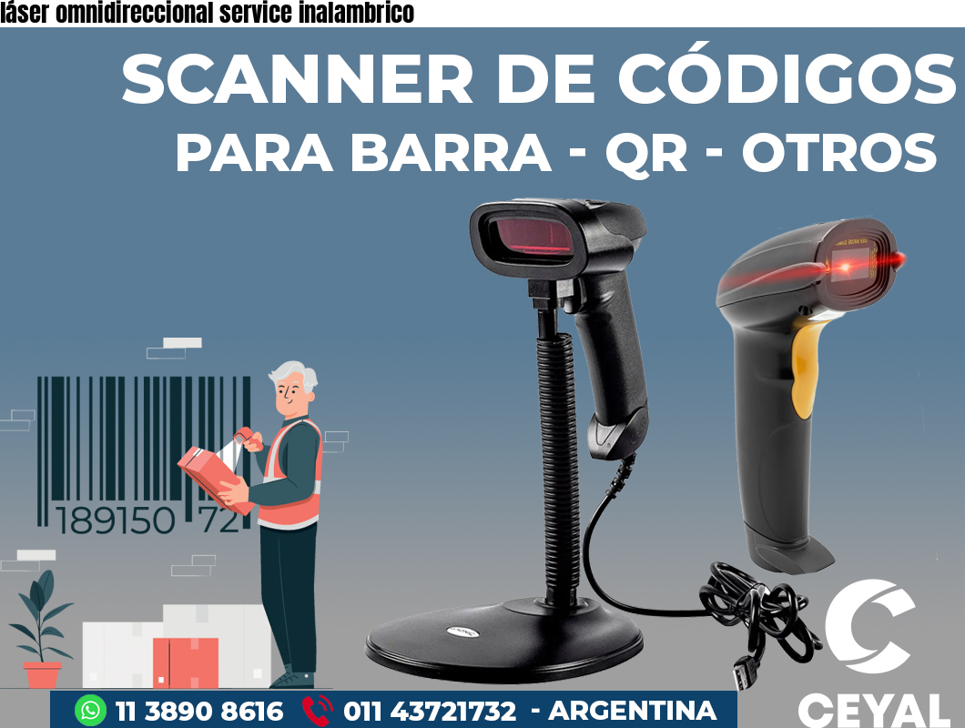 láser omnidireccional service inalambrico