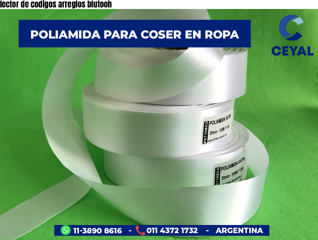 lector de codigos arreglos blutooh