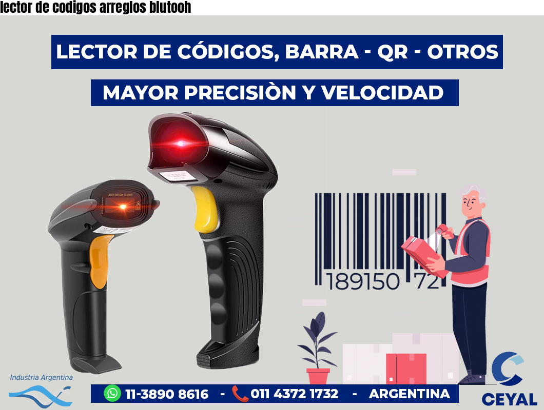 lector de codigos arreglos blutooh