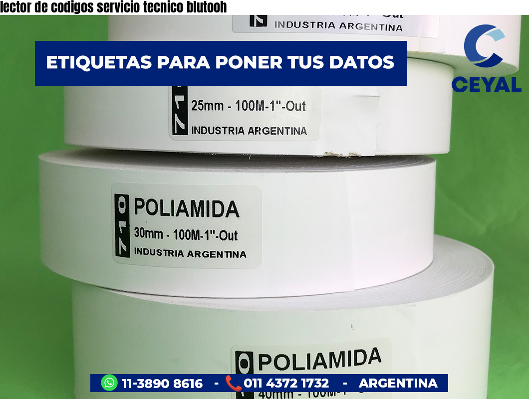 lector de codigos servicio tecnico blutooh