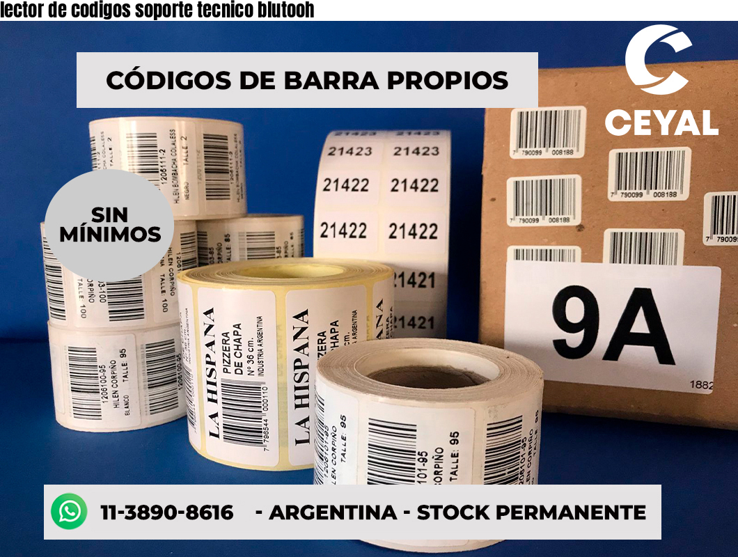 lector de codigos soporte tecnico blutooh