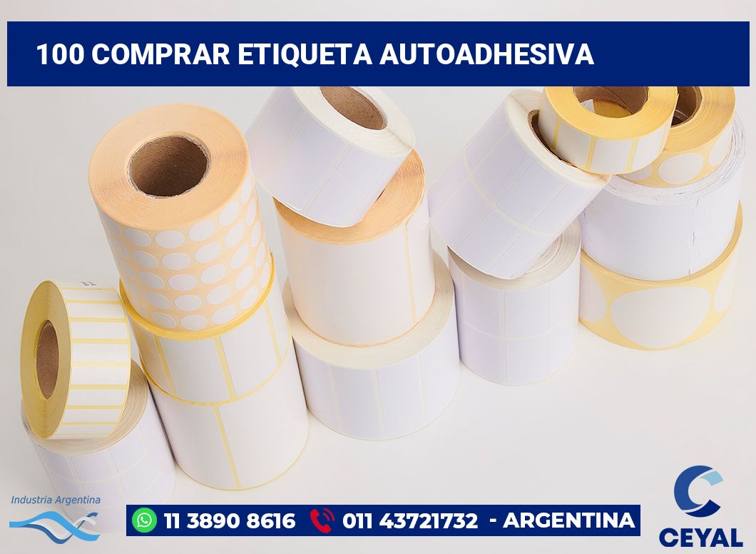 100 Comprar etiqueta autoadhesiva