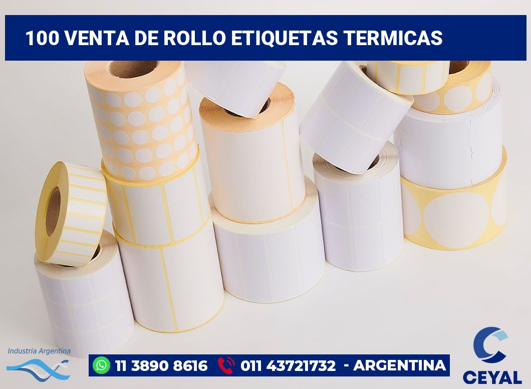 100 Venta de rollo etiquetas termicas