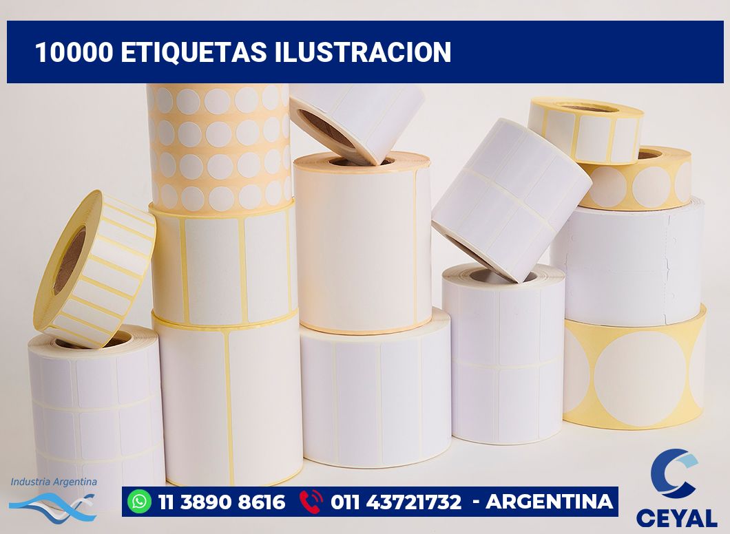 10000 Etiquetas ilustracion
