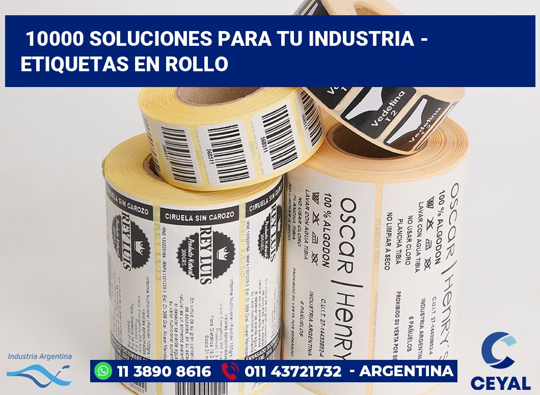 10000 Soluciones para tu industria - etiquetas en rollo