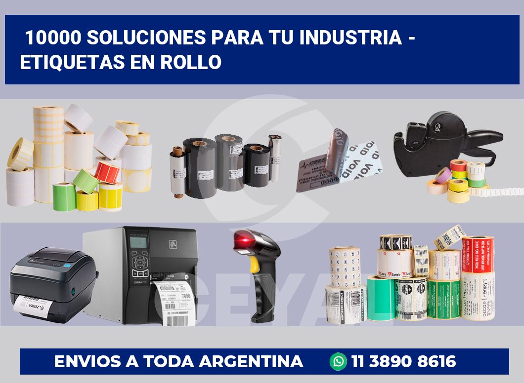 10000 Soluciones para tu industria – etiquetas en rollo