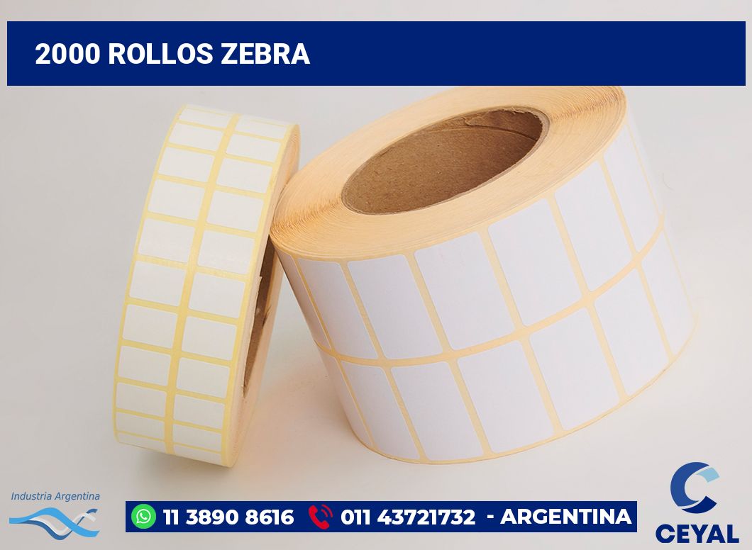 2000 Rollos zebra