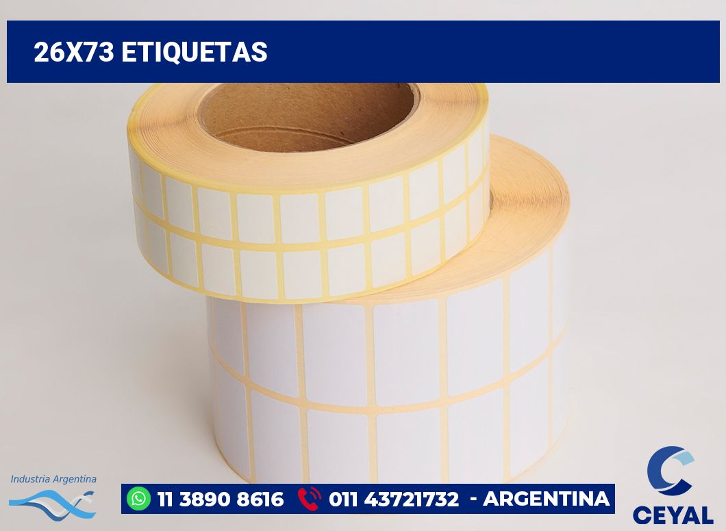 26x73 Etiquetas
