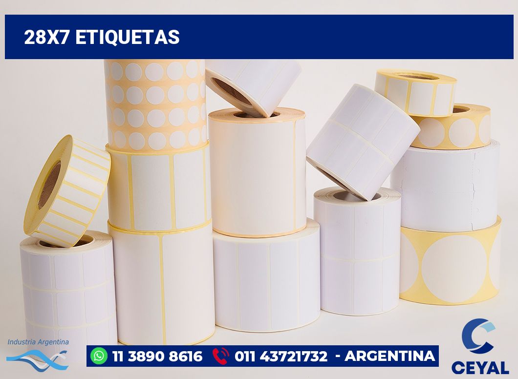 28x7 Etiquetas