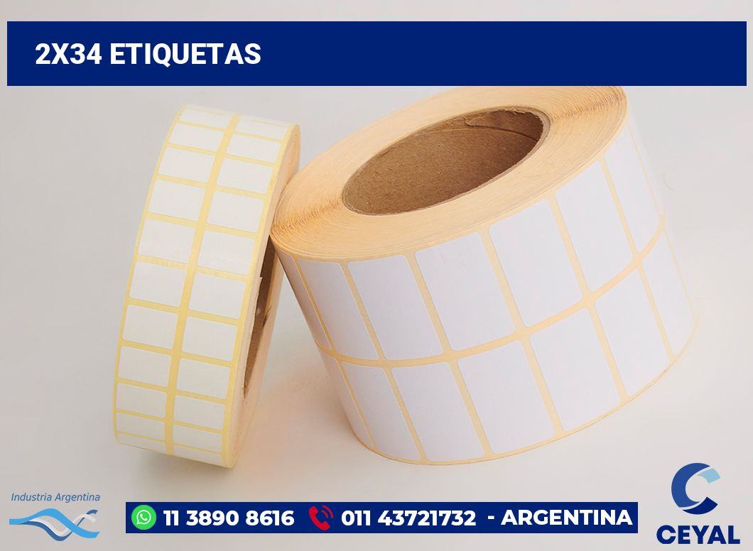 2x34 Etiquetas