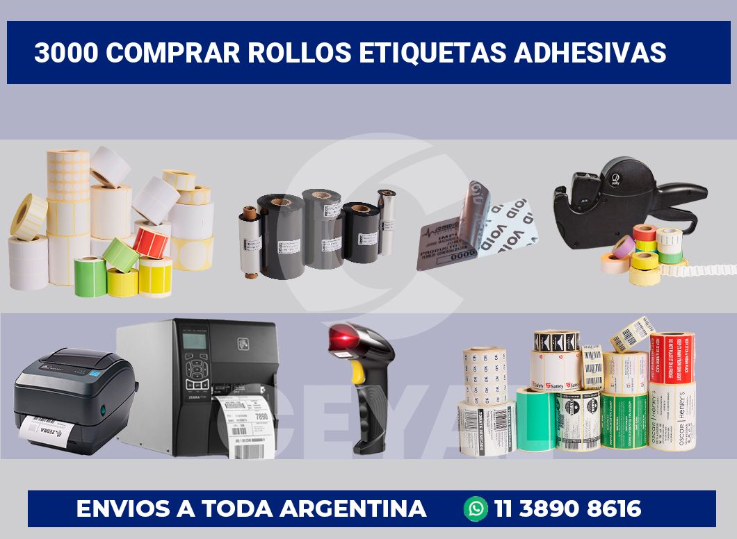 3000 Comprar rollos etiquetas adhesivas