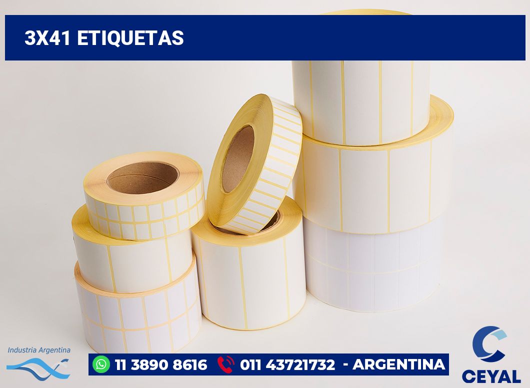 3x41 Etiquetas