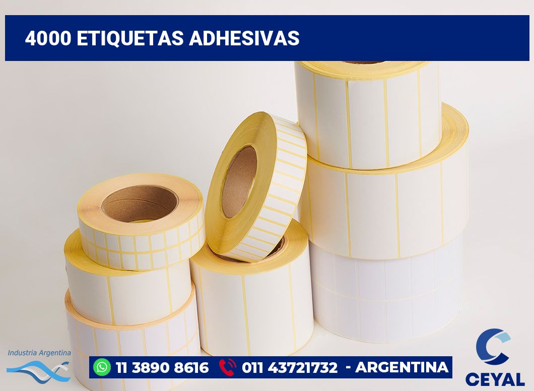 4000 Etiquetas adhesivas