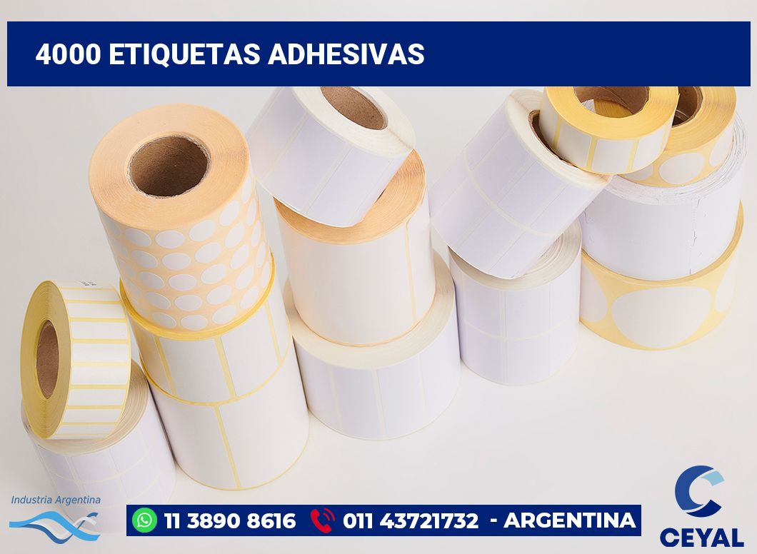 4000 Etiquetas adhesivas