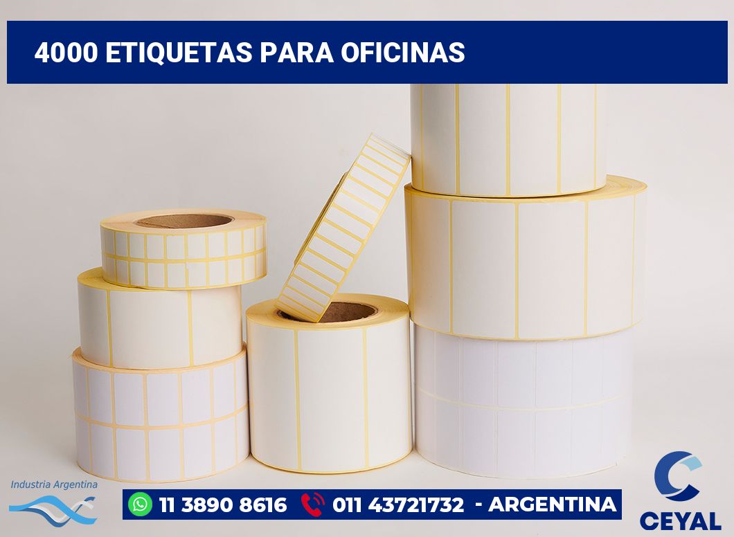 4000 Etiquetas para oficinas