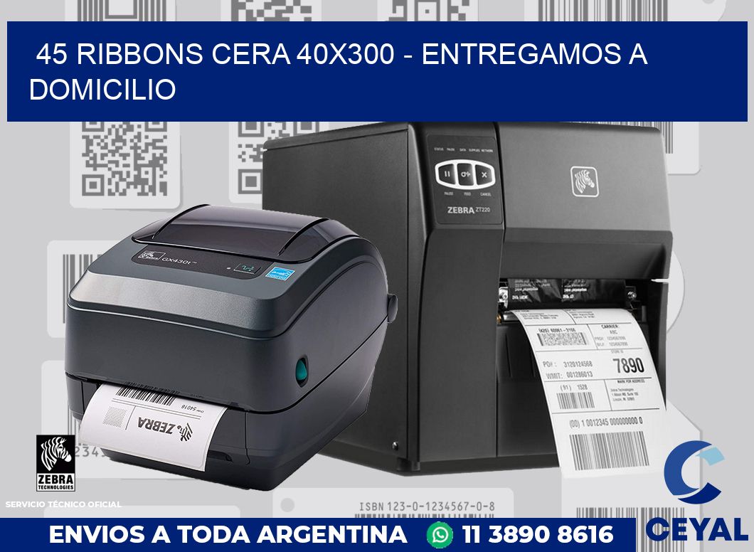 45 Ribbons cera 40x300 - entregamos a domicilio