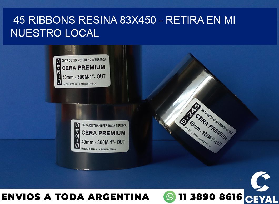 45 Ribbons resina 83×450 – retira en mi nuestro local
